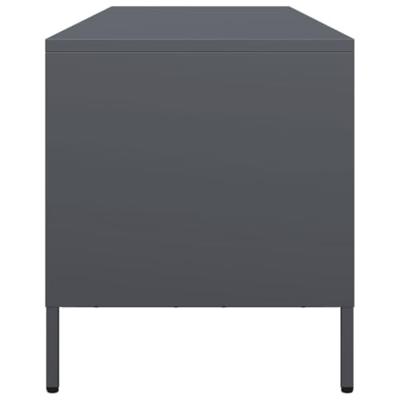 Tv-meubel 135x39x43,5 cm koudgewalst staal antracietkleurig