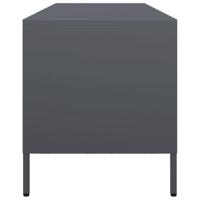 Tv-meubel 135x39x43,5 cm koudgewalst staal antracietkleurig - thumbnail