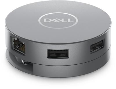 Dell 6-in-1 USB-C Multiport Adapter DA305 - Zilver Dell 6-in-1 USB-C Multiport Adapter DA305 - Zilver