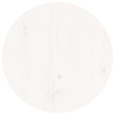 Salontafel Ø 40x60 cm massief grenenhout wit