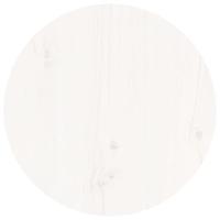 Salontafel Ø 40x60 cm massief grenenhout wit - thumbnail