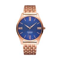 YAZOLE 376 mannen Fashion Business stalen band Band Quartz Wrist Watch (blauw) - thumbnail