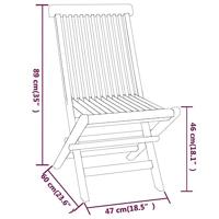 3-delige Tuinset massief teakhout - thumbnail