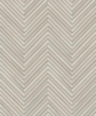 Marburg Travertino Behang met houten Hongaarse punt motief - 33373