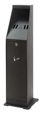 Asbak staand vepa bins zuil vrijstaand zwart