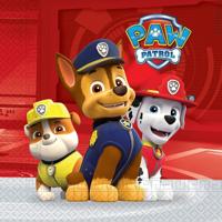 Paw Patrol Ready For Action Servetten 33x33 cm 20 Stuks Rood/Wit - thumbnail