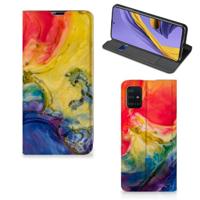 Bookcase Samsung Galaxy A51 Watercolor Dark - thumbnail