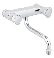 Grohe Costa L wand keukenkraan met onderuitloop Chroom - thumbnail