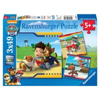 Ravensburger paw patrol puzzel - helden met vacht, 3x49st. - thumbnail