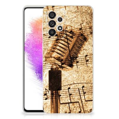 Samsung Galaxy A73 5G | Siliconen hoesje | met foto Bladmuziek