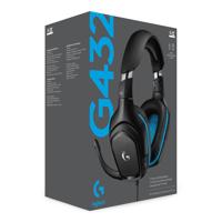 Logitech Gaming G432 Over Ear headset Kabel 7.1 Surround Zwart, Blauw Volumeregeling, Microfoon uitschakelbaar (mute) Gamen - thumbnail