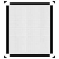 VidaXL Insectenhor voor ramen magnetisch 100x120 cm antracietkleurig - thumbnail