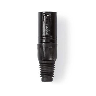 Nedis XLR-Connector | Male | Solderen | 5.0 mm | 1 stuks - COTP15900BK COTP15900BK Nedis XLR-Connector | Male | Solderen | 5.0 mm | 1 stuks - COTP15900BK COTP15900BK