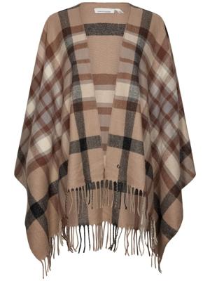 Bruine ruiten cape Pastunette