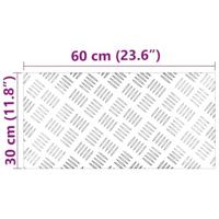 VidaXL Trap tread rechthoekig 2 pcs zilver 60 x 30 cm aluminium - thumbnail