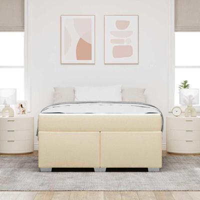 Bedframe Crème 160 x 200 cm Stof