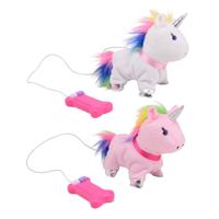 Johntoy wandelende eenhoorn speelfiguur - thumbnail