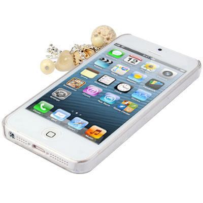 iPhone 5 & 5S & SE met nep diamanten ingelegd I LOVE YOU met parel hanger patroon Kunststof back cover Hoesje iPhone 5 & 5S & SE met nep diamanten ingelegd I LOVE YOU met parel hanger patroon Kunststof back cover Hoesje