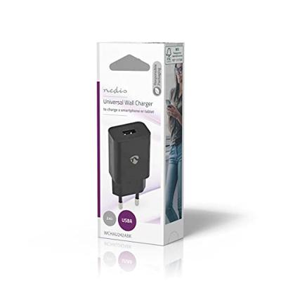 Wandlader | 2,4 A | 1 uitgang | USB-A | zwart