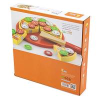 VIGA houten speelpizza, afm 23x3,5 cm, 1 stuk - thumbnail