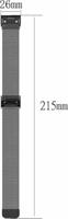 By Qubix - Milanese bandje -Zilver - Compatible met Garmin Fenix 8-51mm - Compatible Garmin bandje - thumbnail