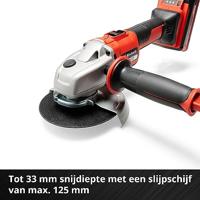 Einhell Professional AXXIO 18/125 4431140 Haakse accuslijper 125 mm Zonder accu, Zonder lader 18 V - thumbnail