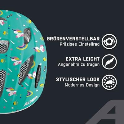 Olympic Sportswear Alpina sports kinderhelm ximo flash unicorn 49-54 glans