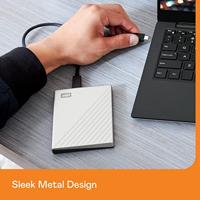 WD My Passport Ultra for Mac 2 TB Externe harde schijf (2,5 inch) USB-C Zilver WDBKYJ0020BSL-WESN - thumbnail