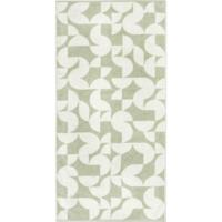 Cawö Cawo Studio gemustert 6251 Douchelaken 70x140 wasabi - thumbnail