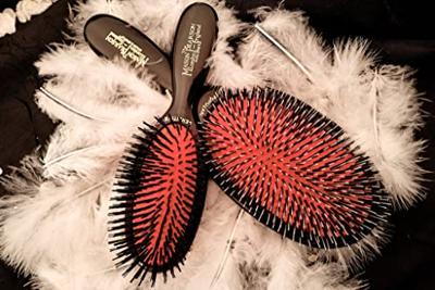 Mason Pearson B4 Pocket Sensitive Bristle Borstel Dark Ruby