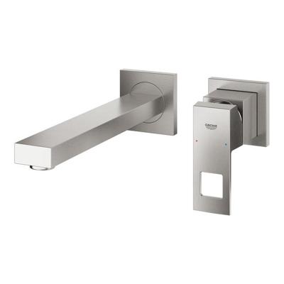 Wastafelmengkraan GROHE Eurocube 2-Gats Wand 230 Mm Supersteel