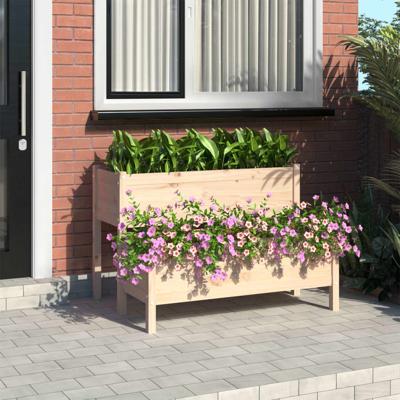 VidaXL Plantenbak 110x84x75 cm massief grenenhout VidaXL Plantenbak 110x84x75 cm massief grenenhout