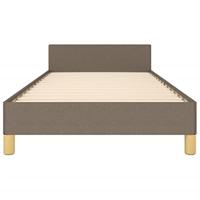 Bedframe zonder matras 80x200 cm stof taupe - thumbnail