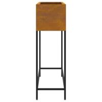 VidaXL Verhoogde tuin plantbak roestig 100 x 26 x 82 cm cortenstaal - thumbnail