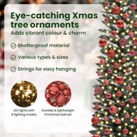 Kunstkerstboom met 300 LED Groen 180 cm PVC en Plastic en Staal - thumbnail