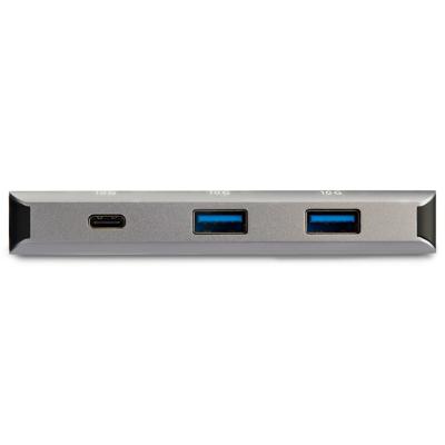 StarTech.com 3 Port USB-C Hub met Gigabit Ethernet RJ45 GbE Port - 2x USB-A, 1x USB-C - SuperSpeed 10Gbps USB 3.1/3.2 Gen 2 Type C Adapter Hub - USB Bus Powered - Aluminum - Compatibel met TB3