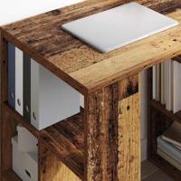 Bureau met plank Oud Hout 90 x 50 x 75 cm Bewerkt hout - thumbnail