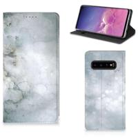 Bookcase Samsung Galaxy S10 Painting Grey - thumbnail