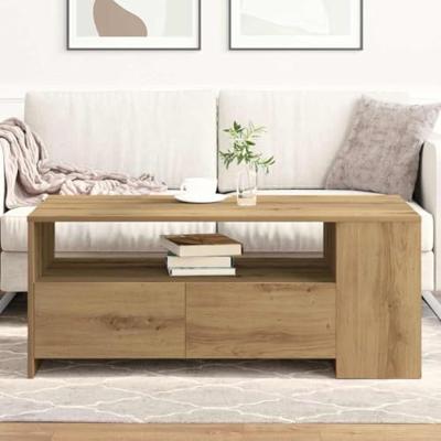 Salontafel artisanaal eikenkleurig 102 x 55 x 43.5 cm