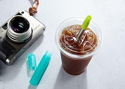 Zoku - Herbruikbaar Rietje, RVS|Siliconen, Groen - Zoku | Pocket Straw