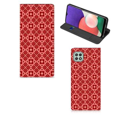 Samsung Galaxy A22 5G | Hoesje met Magneet | Batik Rood