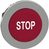 Schneider Electric ZB4FL434 ZB4FL434 Plat, Terugstelbaar (Ø) 30.5 mm STOP Chroom, Rood 1 stuk(s) - thumbnail