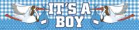 Geboorte jongen gevelbanner &apos;It&apos;s a boy&apos; - thumbnail