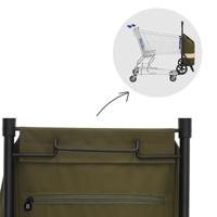 Beagles Alberic Boodschappen Trolley Lichtgewicht-Olive - thumbnail