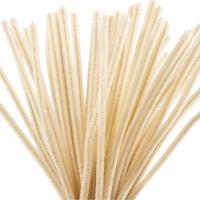 Creativ Company Chenille, l: 30 cm, dikte 6 mm, beige, 50 stuk/ 1 doos - thumbnail