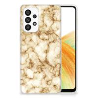 Samsung Galaxy A33 5G | TPU | Siliconen hoesje | Marmer Goud - thumbnail