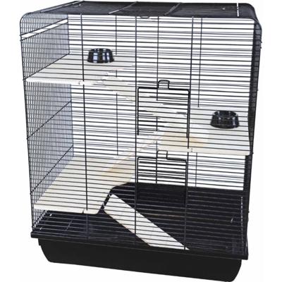 Interzoo rattenkooi Remy wood zwart/zwart Interzoo Gebr. de Boon - Gebr de boon