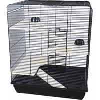 Interzoo rattenkooi Remy wood zwart/zwart Interzoo Gebr. de Boon - Gebr de boon - thumbnail