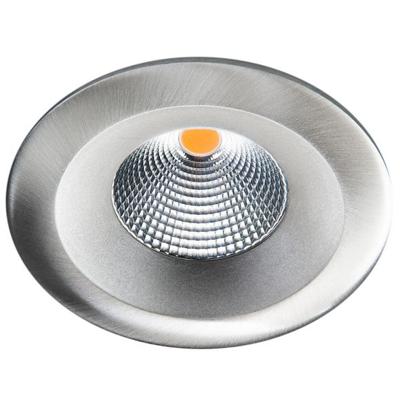 SG LED inbouwspot 7W 3000K 660 lumen geborsteld staal dimbaar UNILED isosafe IP65 904322 35mm hoog