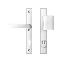AXA AXA Edge Plus veiligheidsbeslag voordeur rechth. smalschild D-knop/Blok-kruk PC92 met kerntrekbeveiliging SKG3 - aluminium - thumbnail